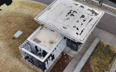 Reaching for the cloud with as-built drone data