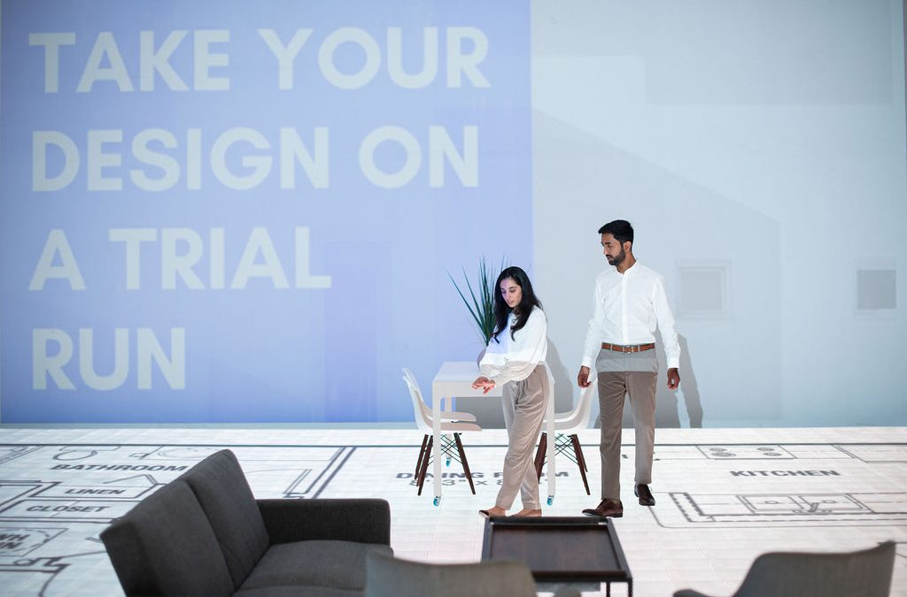 Giant walkable floor plan display opens in Dallas, Texas