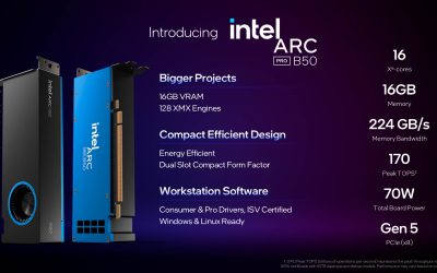Intel Arc Pro B50 and B60 pro GPUs launch